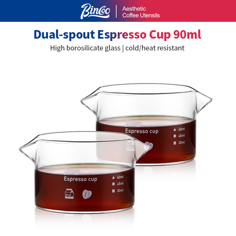 BINCOO 90ml Podwójny Kieliszek – Espresso Shot Glass recenzja i cena